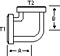 90 DEGREE 1/4" F-NPT X 1/8" F-NPT