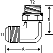 90 DEGREE -14 MJIC X -12 MORB ADAPTER