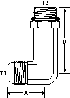 X-LONG 90 DEGREE -20 M-JIC X -20 M-ORB