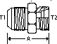 -20 M-JIC X 52MM MALE METRIC - HEAVY