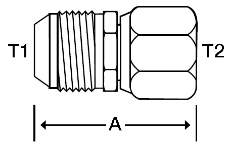 -6 M-JIC X 16MM FEMALE METRIC - HEAVY