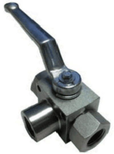 2" NPT 3 WAY STEEL BALL VALVE 5000 PSI