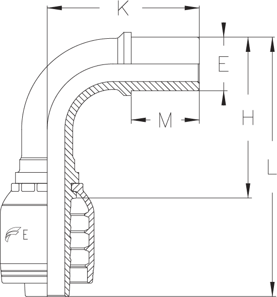 1/4" INSERT X 10MM STANPIPE - 90 DEG