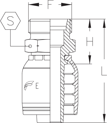 1-1/4" INSERT X CES MALE M42 X 2.0