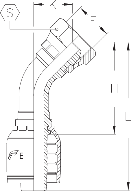 2" INSERT X 2" FBSP - 45 DEGP