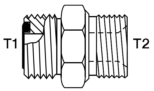 -4 M-ORFS X 1/8" M-BSPP