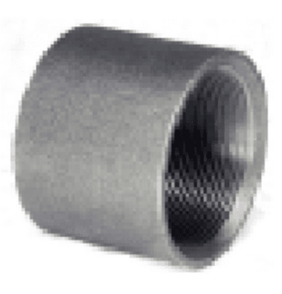 1-1/4" Black Iron Wrot Full Couplings