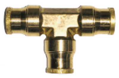 3/4" PUSH TO CONNECT TEE BRASS