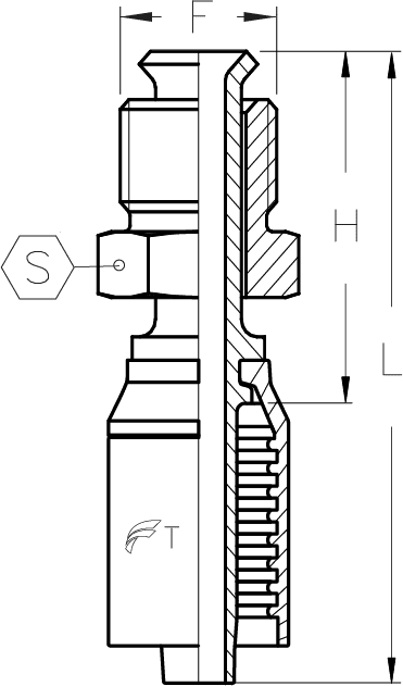 1/4" INSERT X -3 MALE INV SWIV