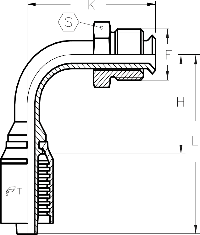 1/4" INSERT X 90 DEGREE -5 MALE INV