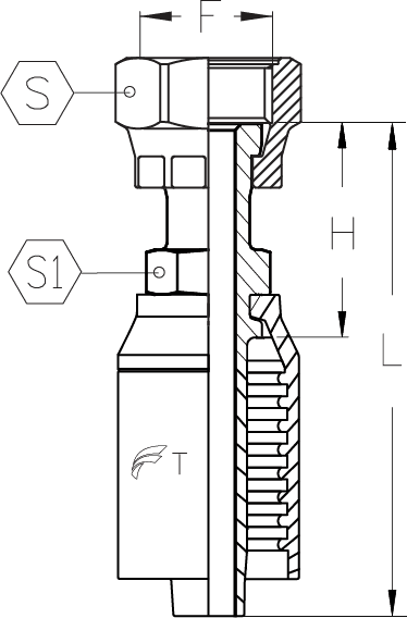 1/2" INSERT X -6 FEMALE ORFS