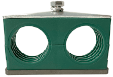 6.4mm CLAMP ASSY. TWIN (1/4" TUBE)