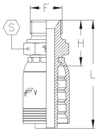 3/4" INSERT X 1" MALE BSPP