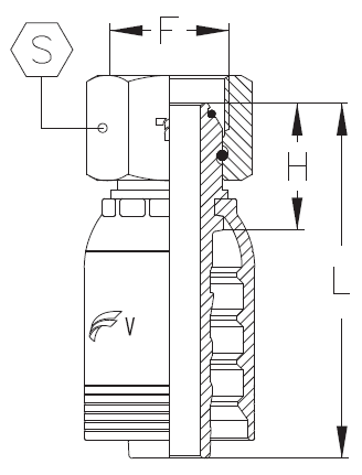 1" INSERT X 1" FEMALE BSPP