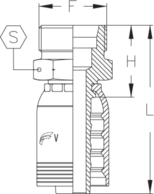 1-1/4" INSERT X CES MALE M42 X 2.0
