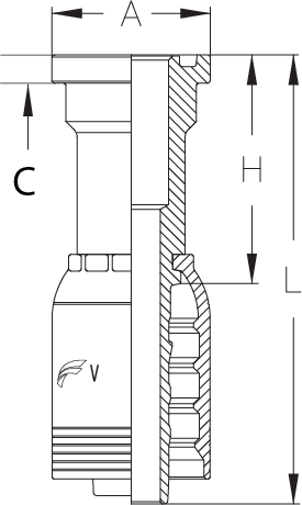 2" INSERT X 2-1/2" FLG CODE 61