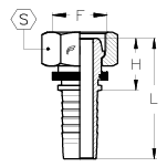 3/8" INSERT X M20 X 1.5 FEMALE FRENCH
