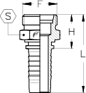 1/2" INSERT X M24 X 1.5 MALE FRENCH