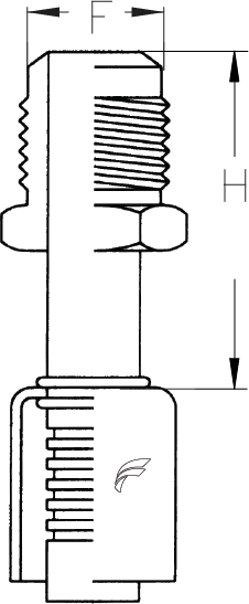-6 HOSE X -6 MALE SAE