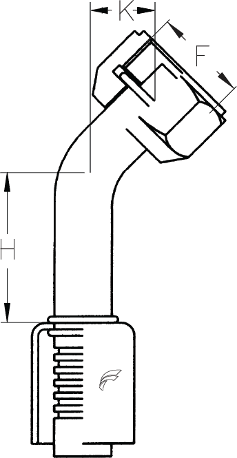 -12 HOSE X -10 BUMPED FEMALE 45D