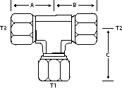 TEE 1-1/4" F-NPSM SWIVEL