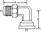 90 DEGREE -20 M-JIC X 1-1/2" CD 62