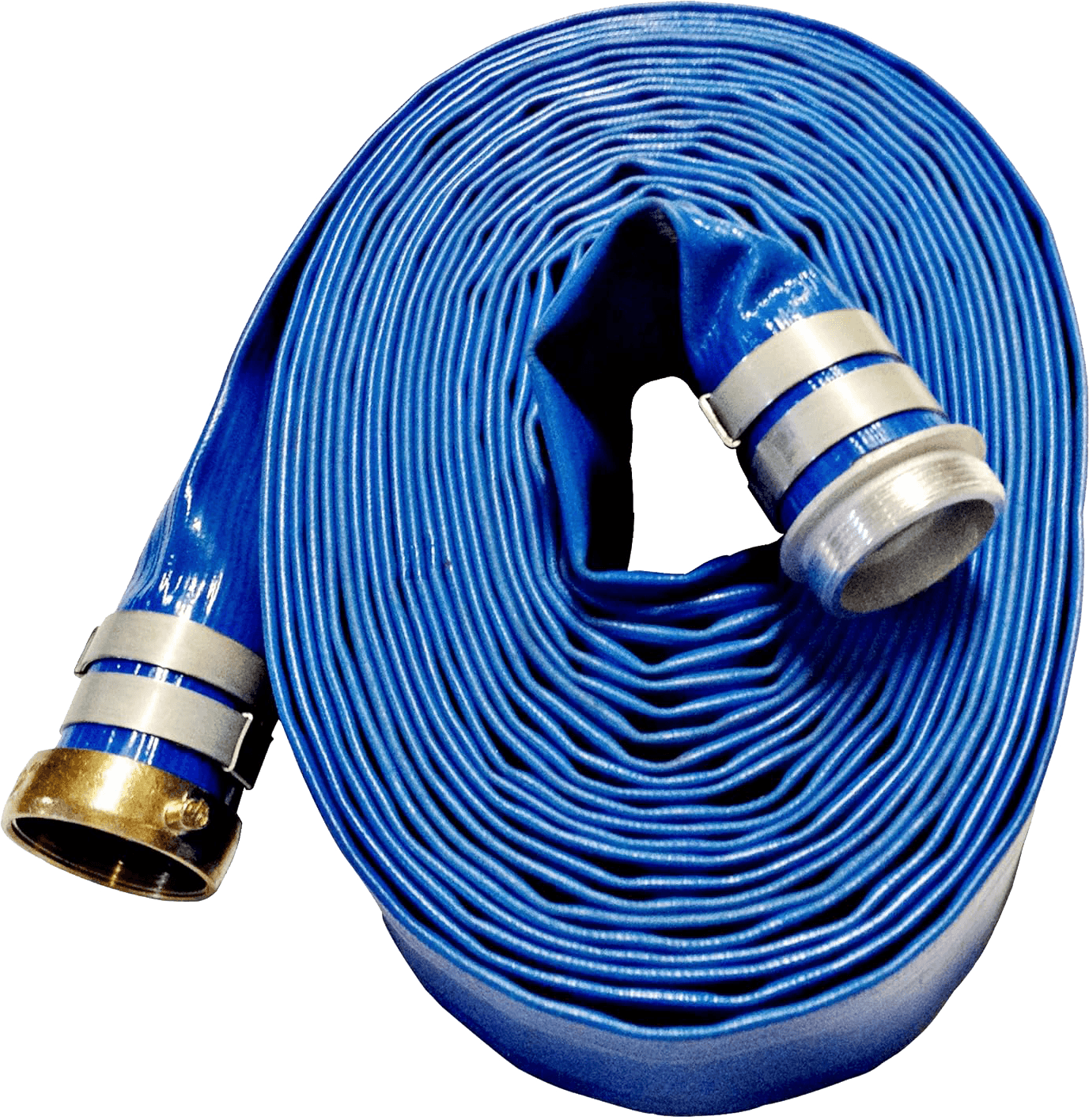 3" x 50' BLUE PVC DISC CPLD MxF WS
