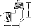 90 DEGREE -24 M-JIC X 1" M-NPT