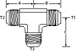 TEE -10 M-JIC X -8 M-JIC X -8 M-JIC