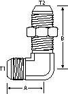 90 DEGREE -5 M-JIC X -5 BULKHEAD