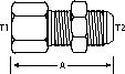 1/2" F-NPT X -10 M-JIC BULKHEAD