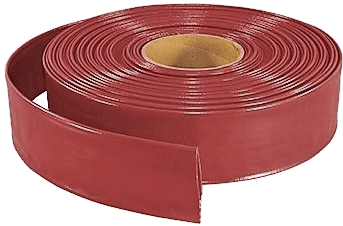 3" Red/Brown PVC Layflat - 150 psi