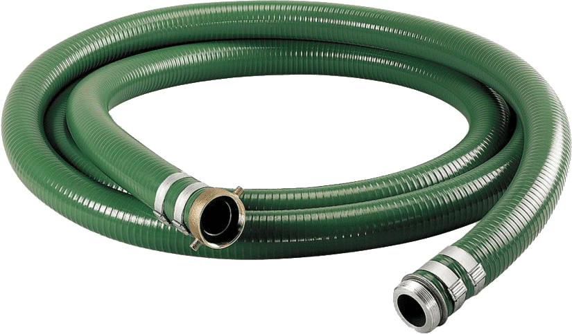 2" x 20' GREEN PVC SUCTION CPLD MxF WS