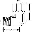 90 DEGREE 2" M-NPT X -32 F-JIC