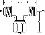TEE -32 M-JIC X -32 M-JIC X -32 F-JIC