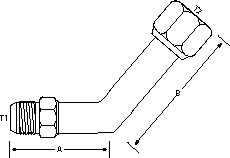 45 DEGREE BENT TUBE -16 M-JIC X F-JIC