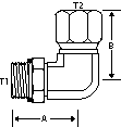 90 DEGREE -32 M-ORB X 2" F-NPSM