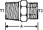 1-1/4" M NPT X 3/4" M BSPP