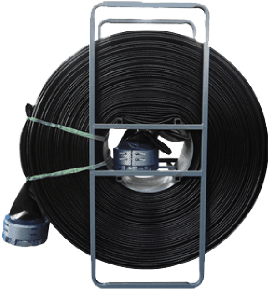 10" PU Layflat hose x 660' - Grooved
