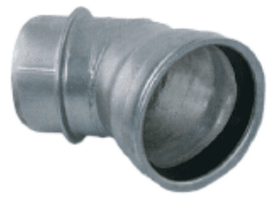 4" Bush Hog/Ring Lok 45d elbow