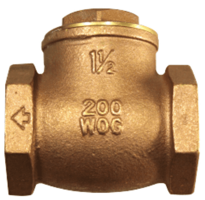 3" SS THREADED SWING CHECK VALVE