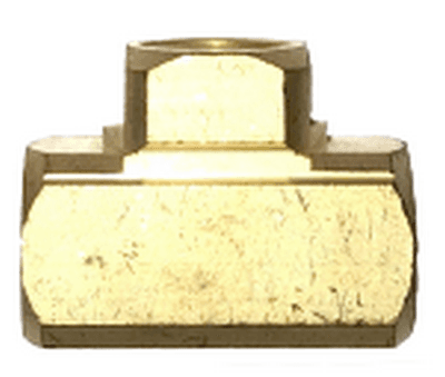 3/8" Brass Female Tee - Extruded