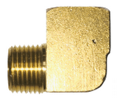 1/4" Brass Street Elbow - 90 Deg -