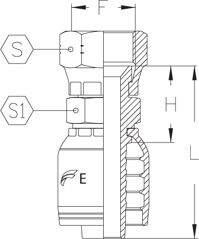 -8 FJIC X 5/16 INSERT E SERIES