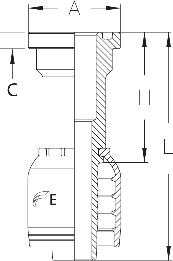 1 INSERT X 1 CODE 61 FLANGE 30 DEGREE