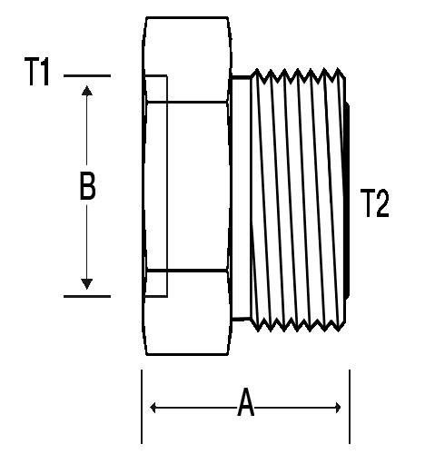 -8 BORE X 3/4" M-ORFS BRAZE ON