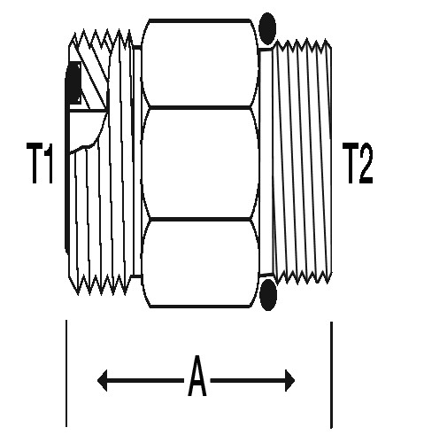 LONG -16 M-ORFS X 1" M-ORB