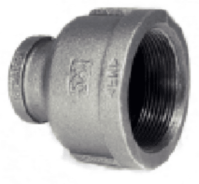 4" x 2" Black Iron Reducing Coupling