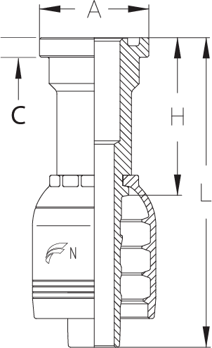 2" INSERT X 1-1/2" FLG CODE 61
