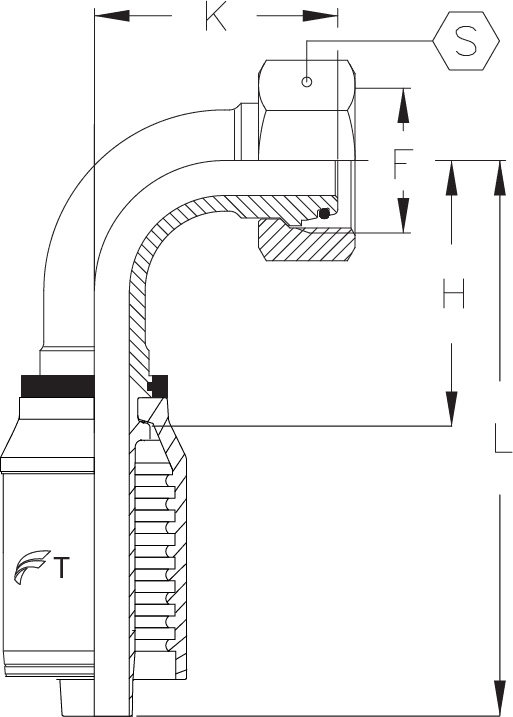 3/16" INSERT X 90 DEGREE DKOL M12 X 1.5